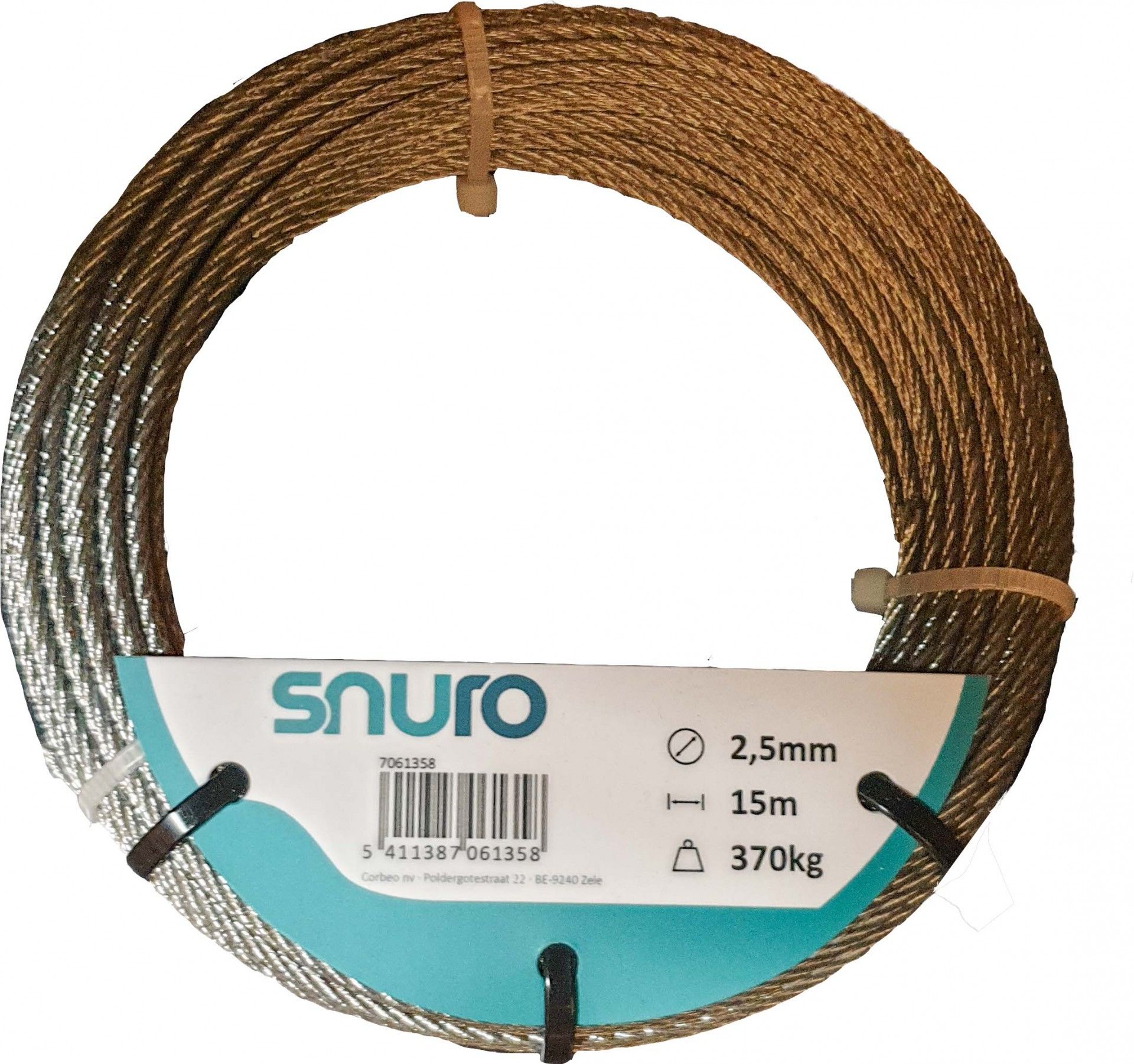 Cabo De Aço Galvanizado 2.5mm 15m