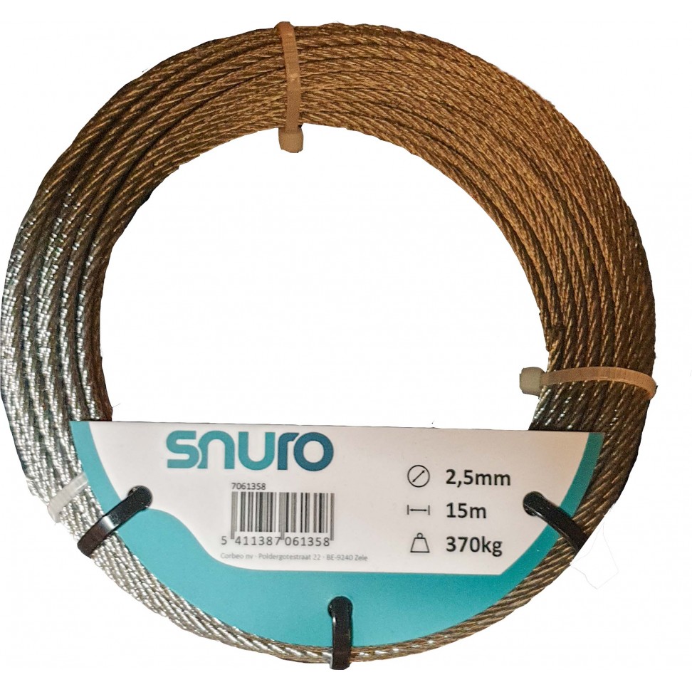 Cabo De A�o Galvanizado 2.5mm 15m
