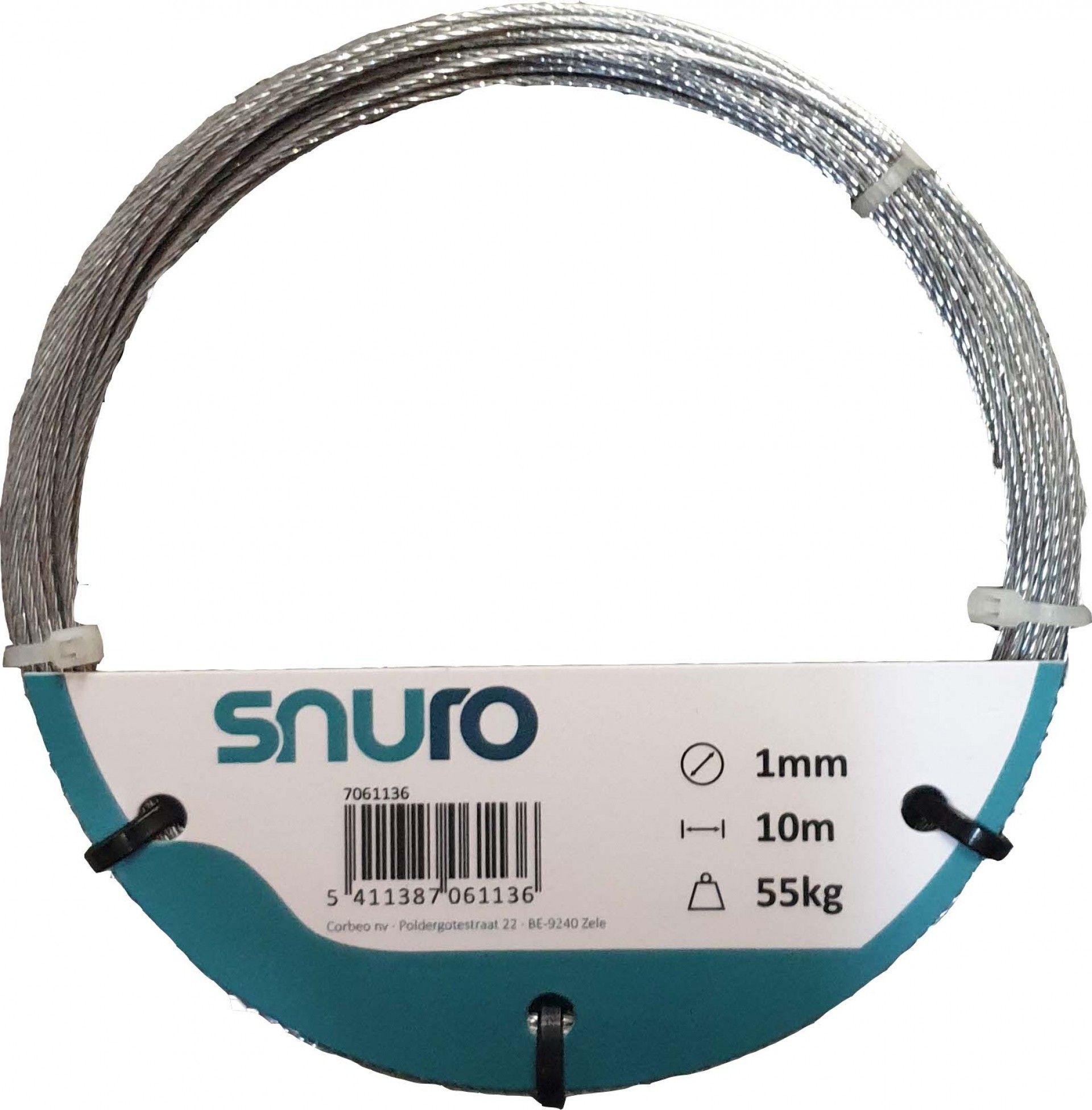 Cabo De Aço Galvanizado 1mm 10m