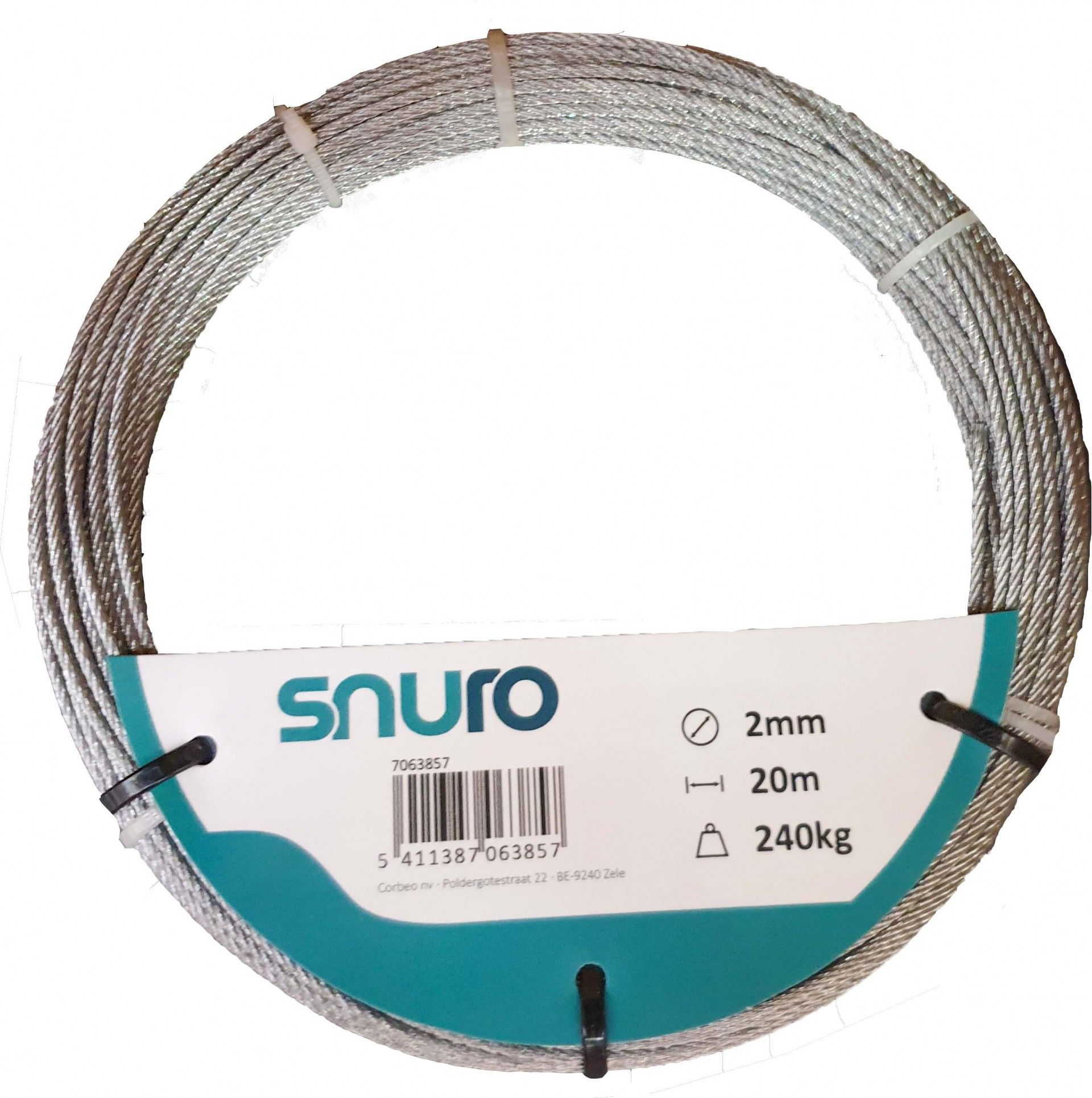 Cabo De Aço Galvanizado 2mm 20m