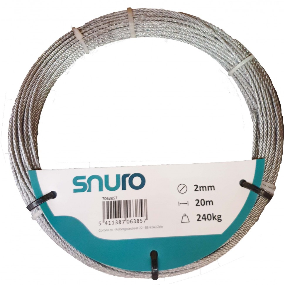 Cabo De A�o Galvanizado 2mm 20m