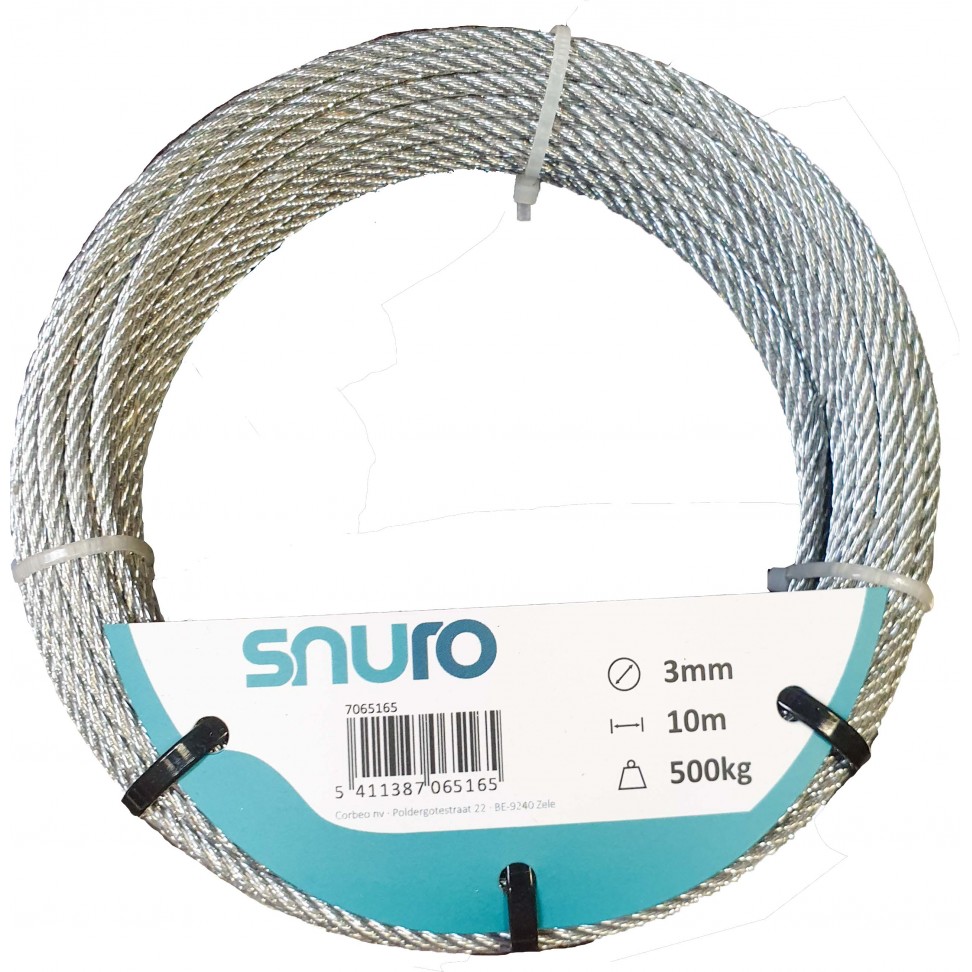 Cabo De A�o Galvanizado 3mm 10m