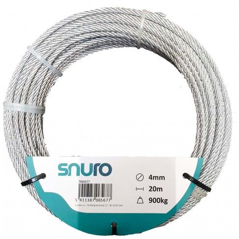 Cabo De Aço Galvanizado 4mm 20m Cabo De Aço Galvanizado 4mm 20m