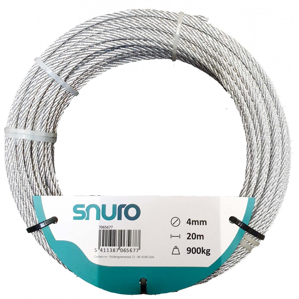 Cabo De Aço Galvanizado 4mm 20m Cabo De Aço Galvanizado 4mm 20m
