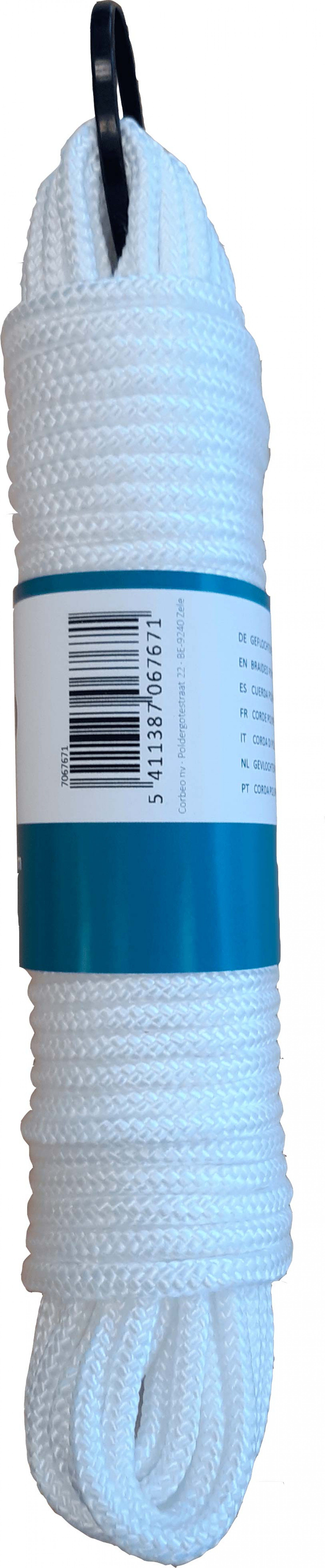 Corda Polipropileno 4mm Branco 20m