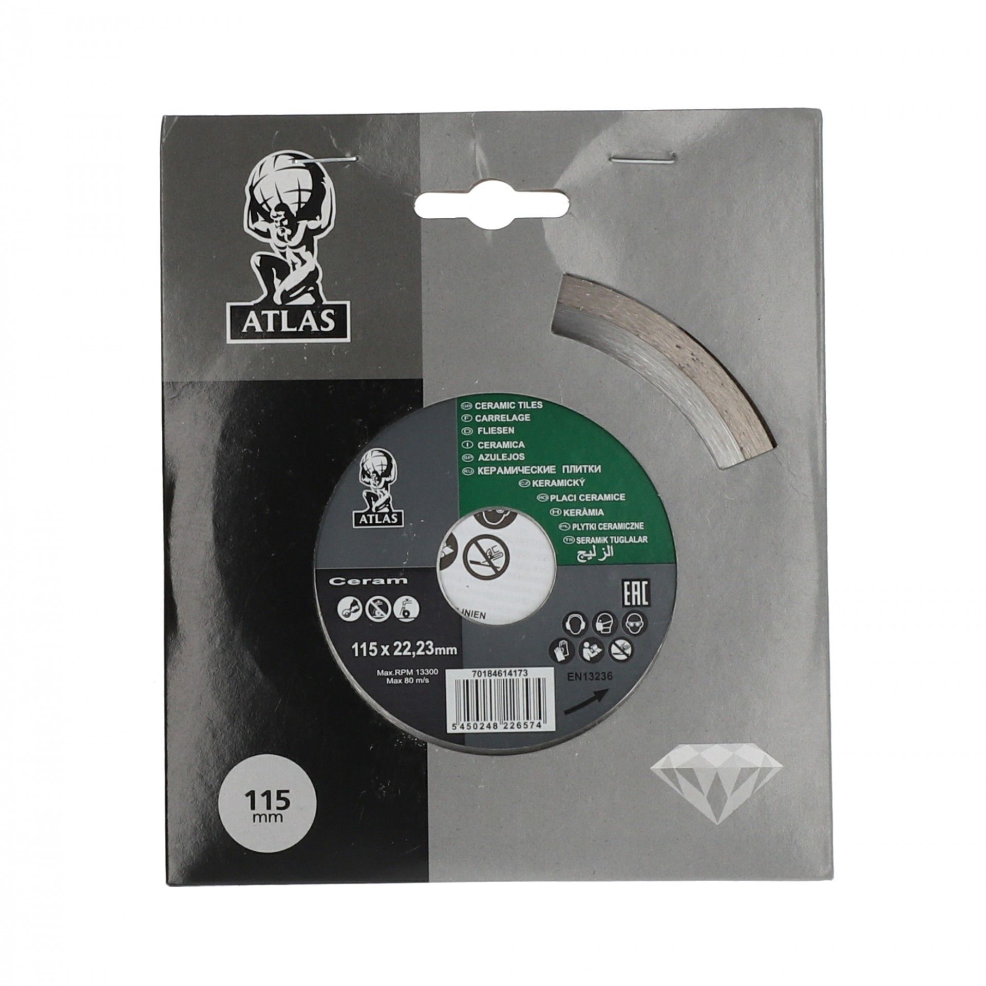 Disco Diamante Turbo Atlas 115mm