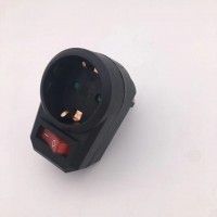 Ficha Com Interruptor Preta Ficha Com Interruptor Preta