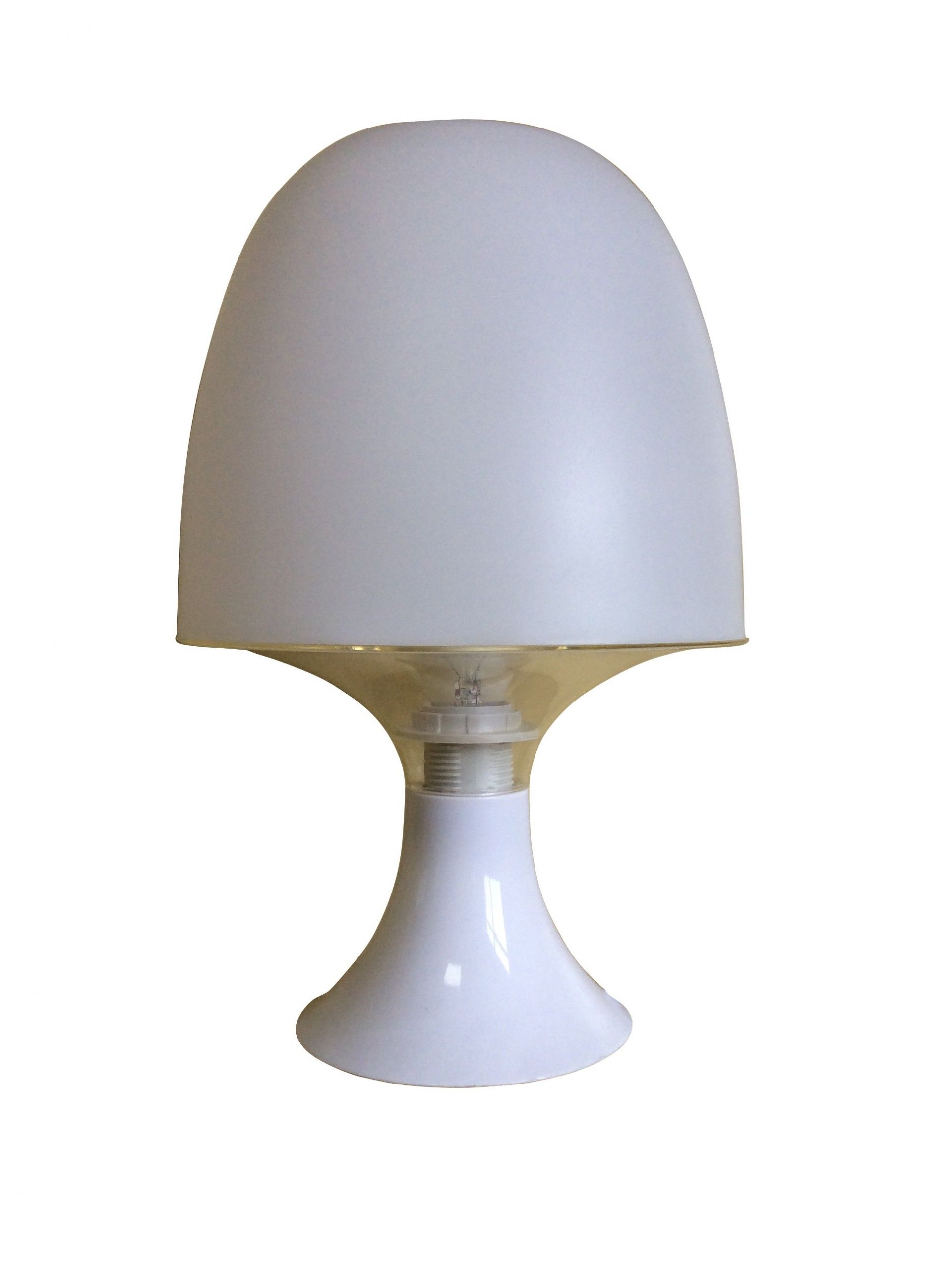 Candeeiro Mesa Pástico E14 Branco