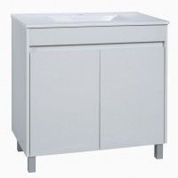 Móvel Caruso 80cm 2 Portas Branco Brilho Móvel Caruso 80cm 2 Portas Branco Brilho