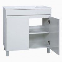Móvel Caruso 80cm 2 Portas Branco Brilho Móvel Caruso 80cm 2 Portas Branco Brilho