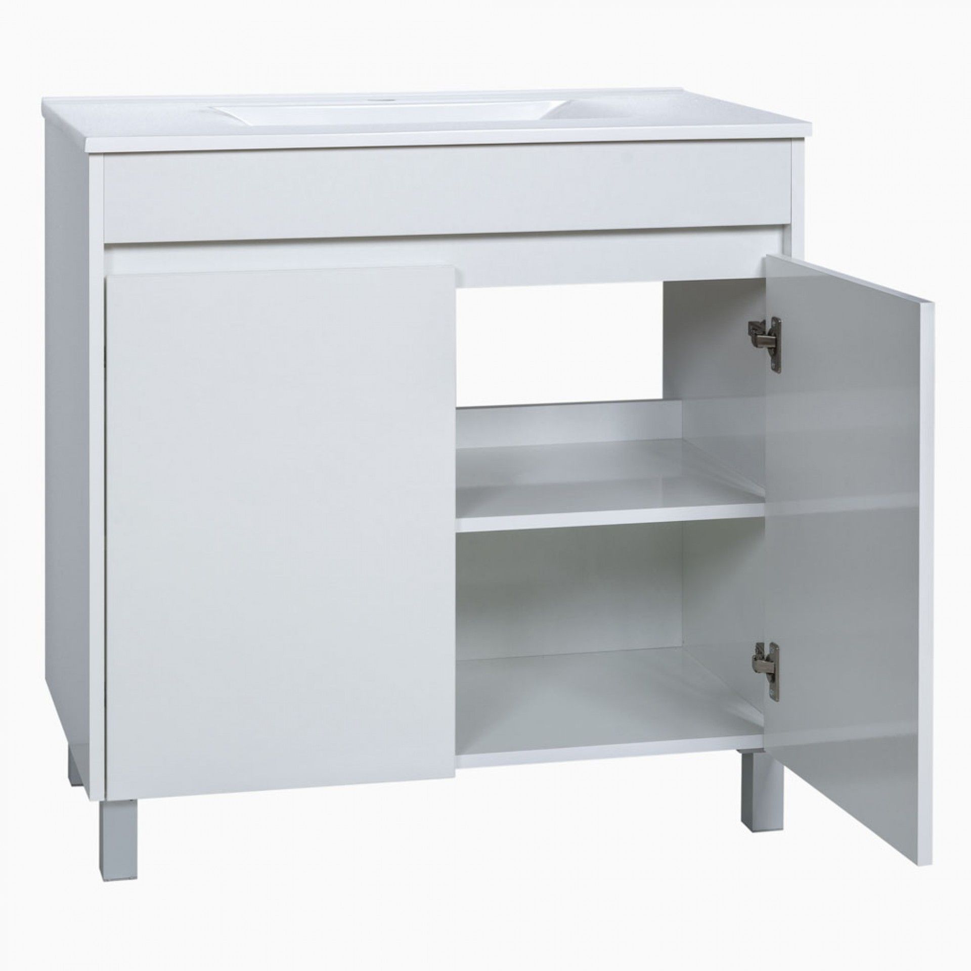 Móvel Caruso 80cm 2 Portas Branco Brilho