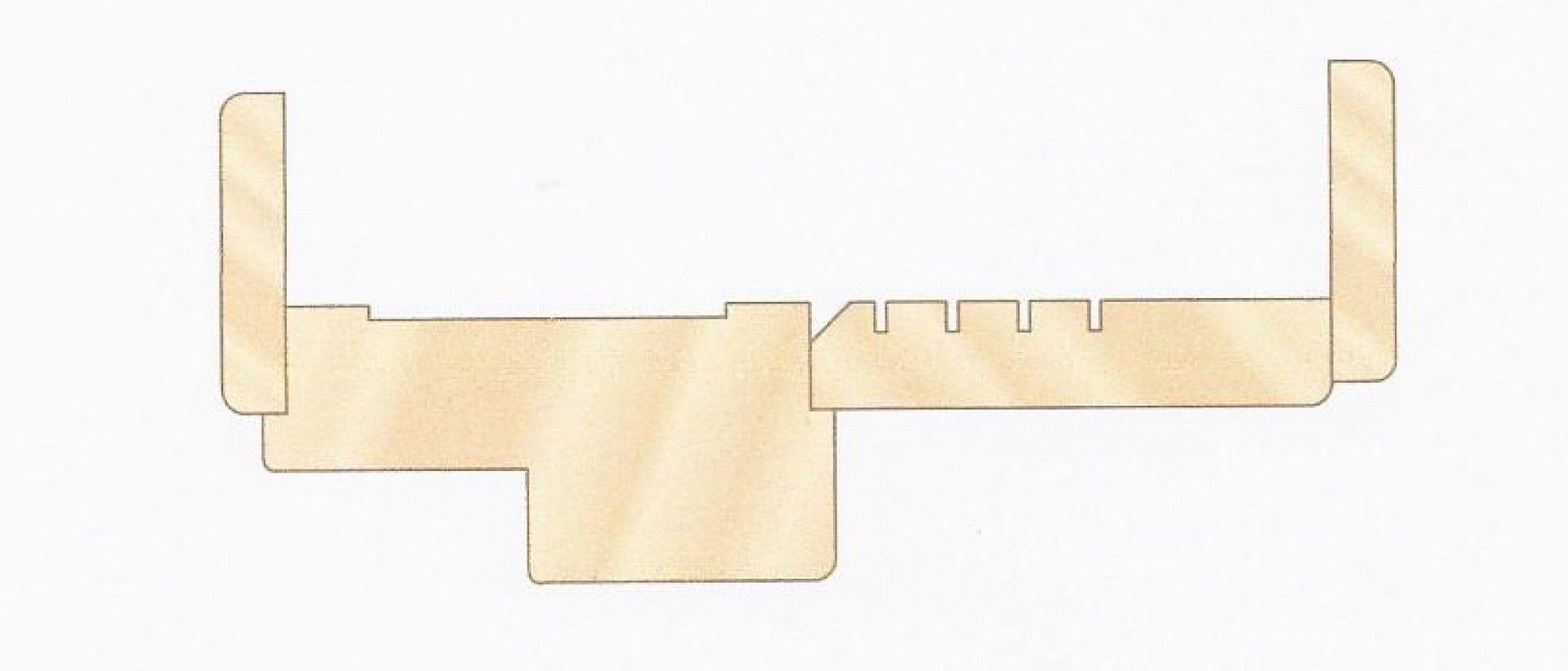 Extensão 2200x15x76 P/Aduela Branco