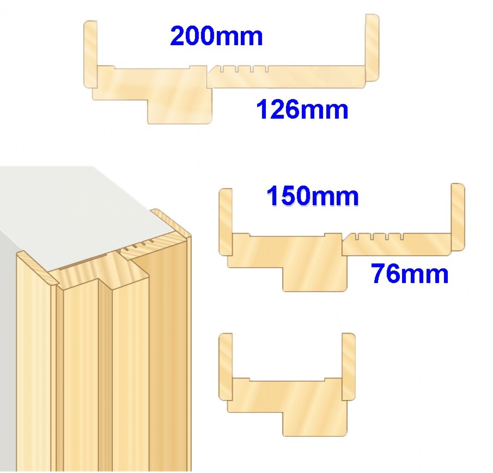 Extensão 2200x15x76 P/Aduela Branco
