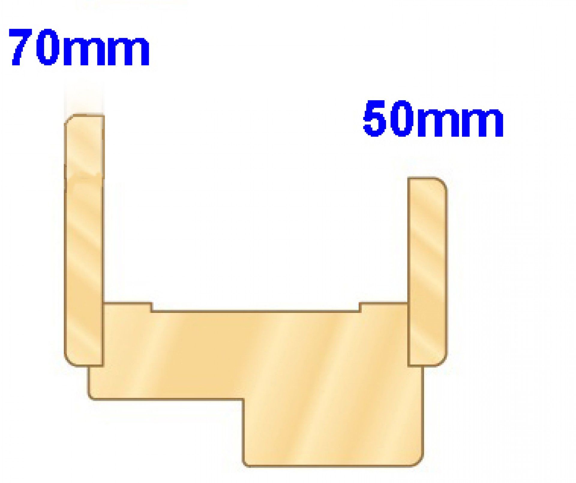 Extensão 2200x15x76 P/Aduela Branco