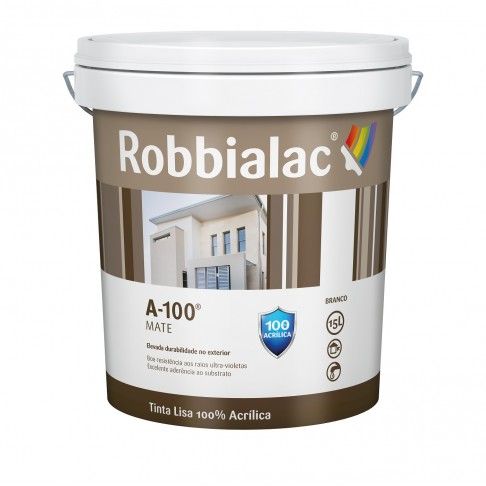 Tinta A-100 Acrilica Exterior Mate Branca 15l Tinta A-100 Acrilica Exterior Mate Branca 15l