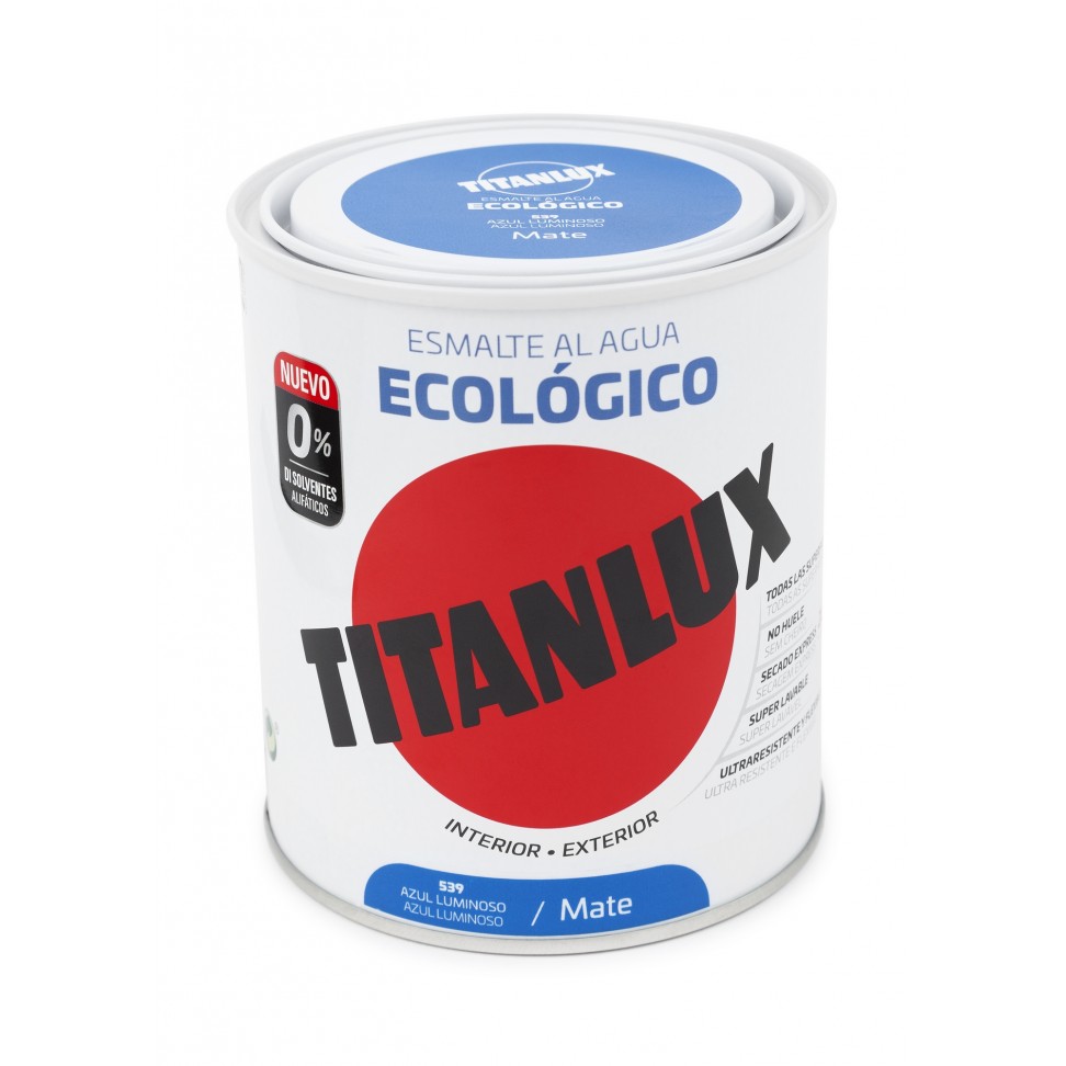 Esmalte Eco Multis Aqua Mate Azul Lu 0,75l