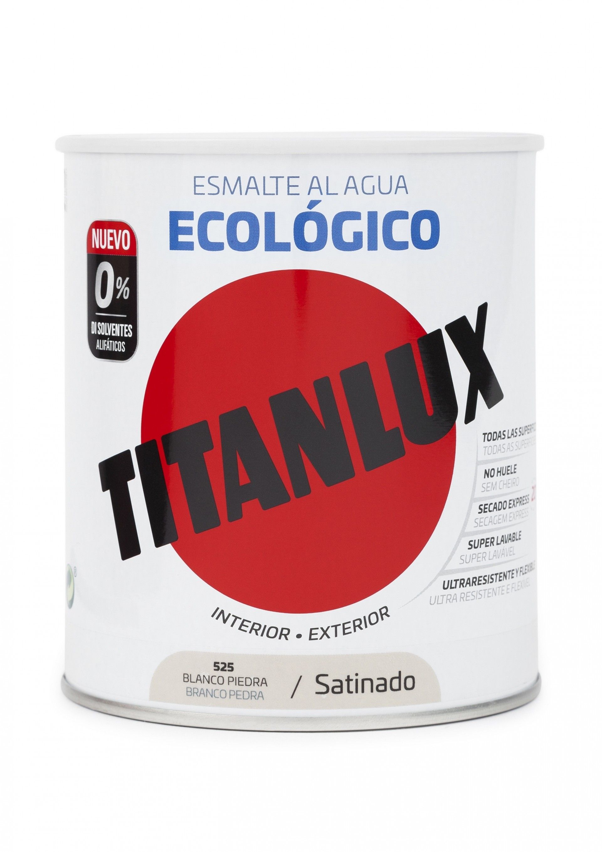 Esmalte Eco Multis Aqua Acetinado Branco Pedr 0,75l