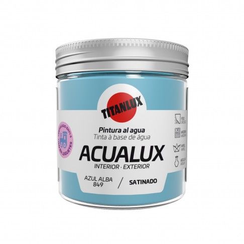 Tinta Acualux Mate Azul Alba 75ml Tinta Acualux Mate Azul Alba 75ml