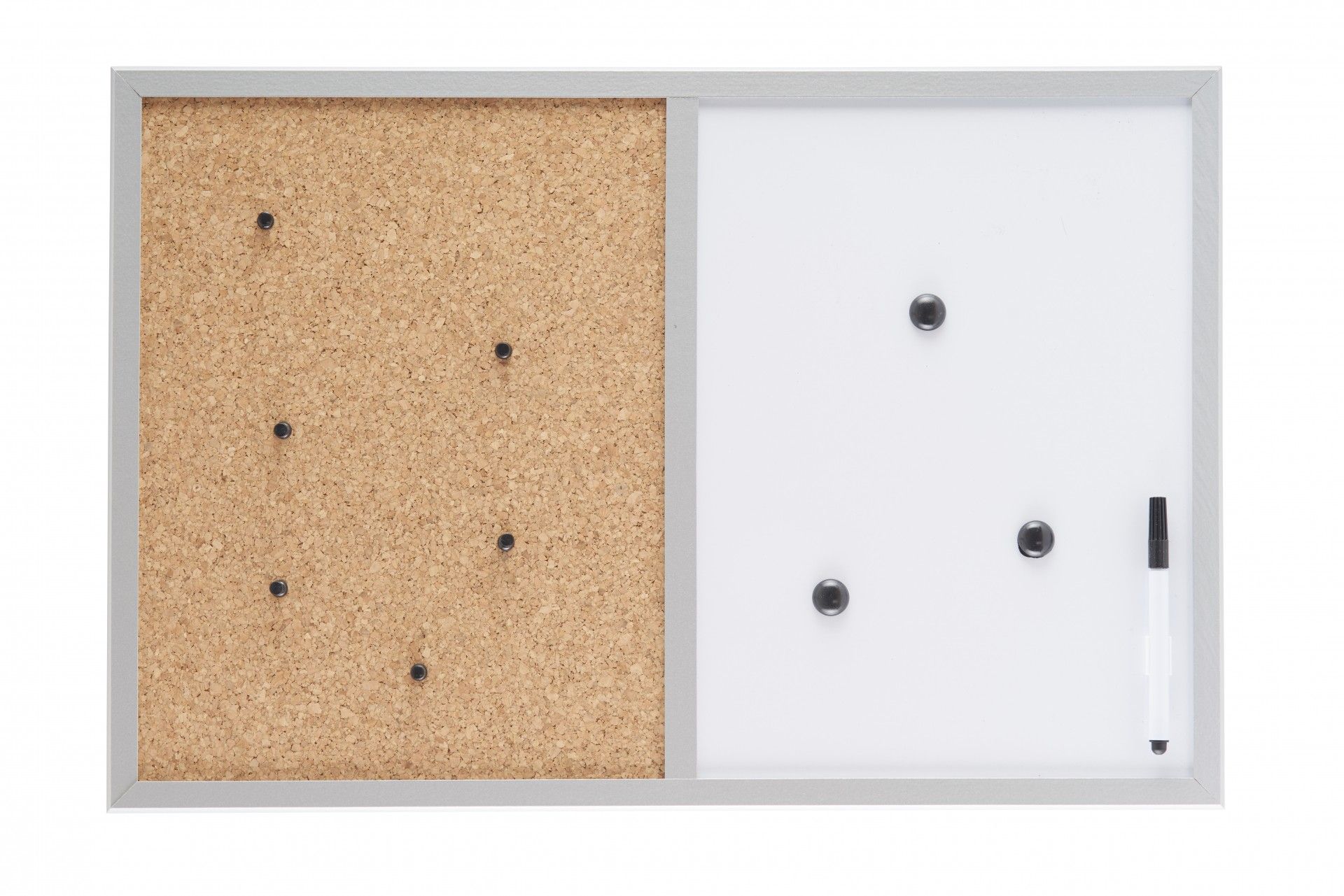 Quadro Cortiça/Pvc Silver 60x40cm