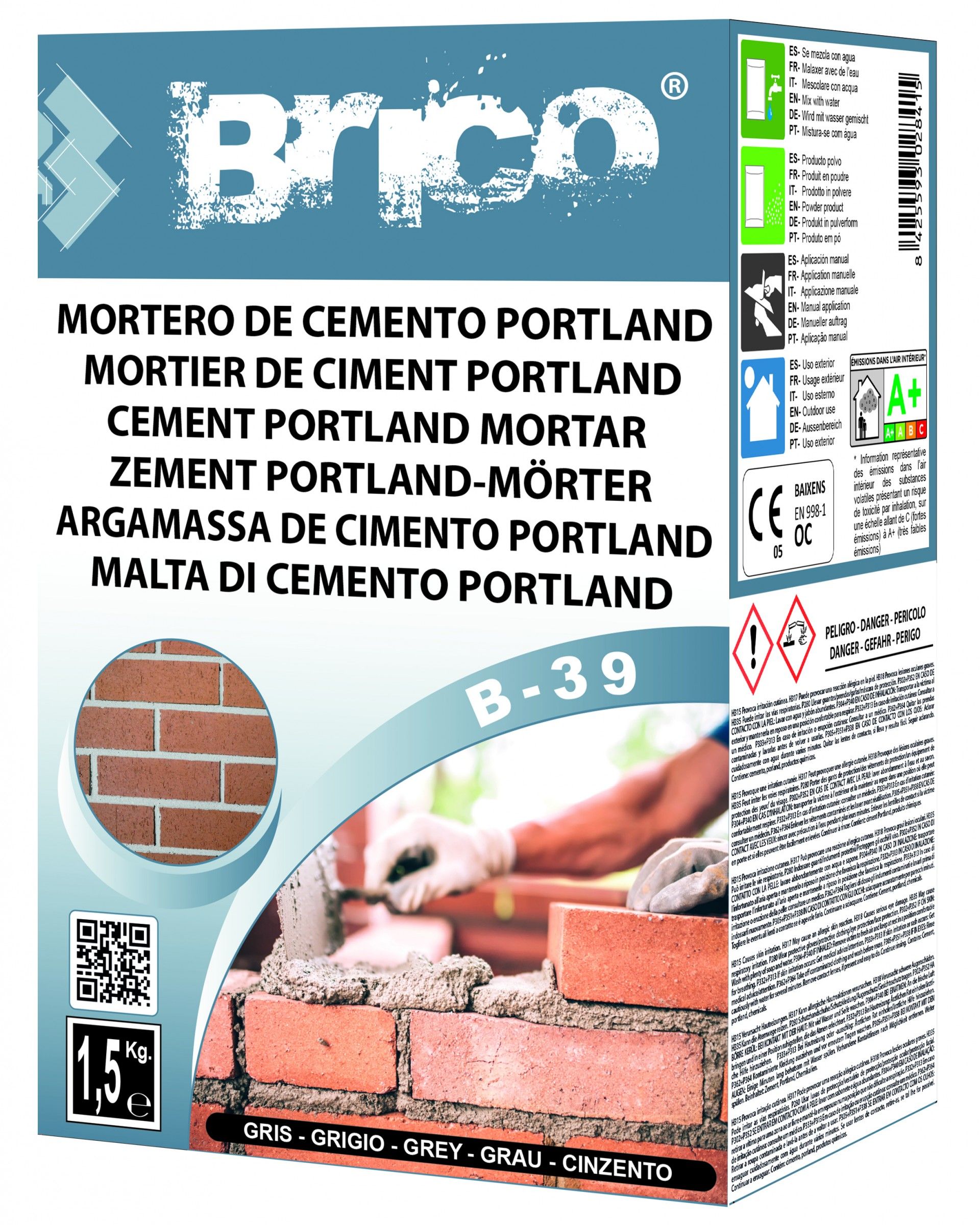 Cimento Portland Brico Gris 1,5kg