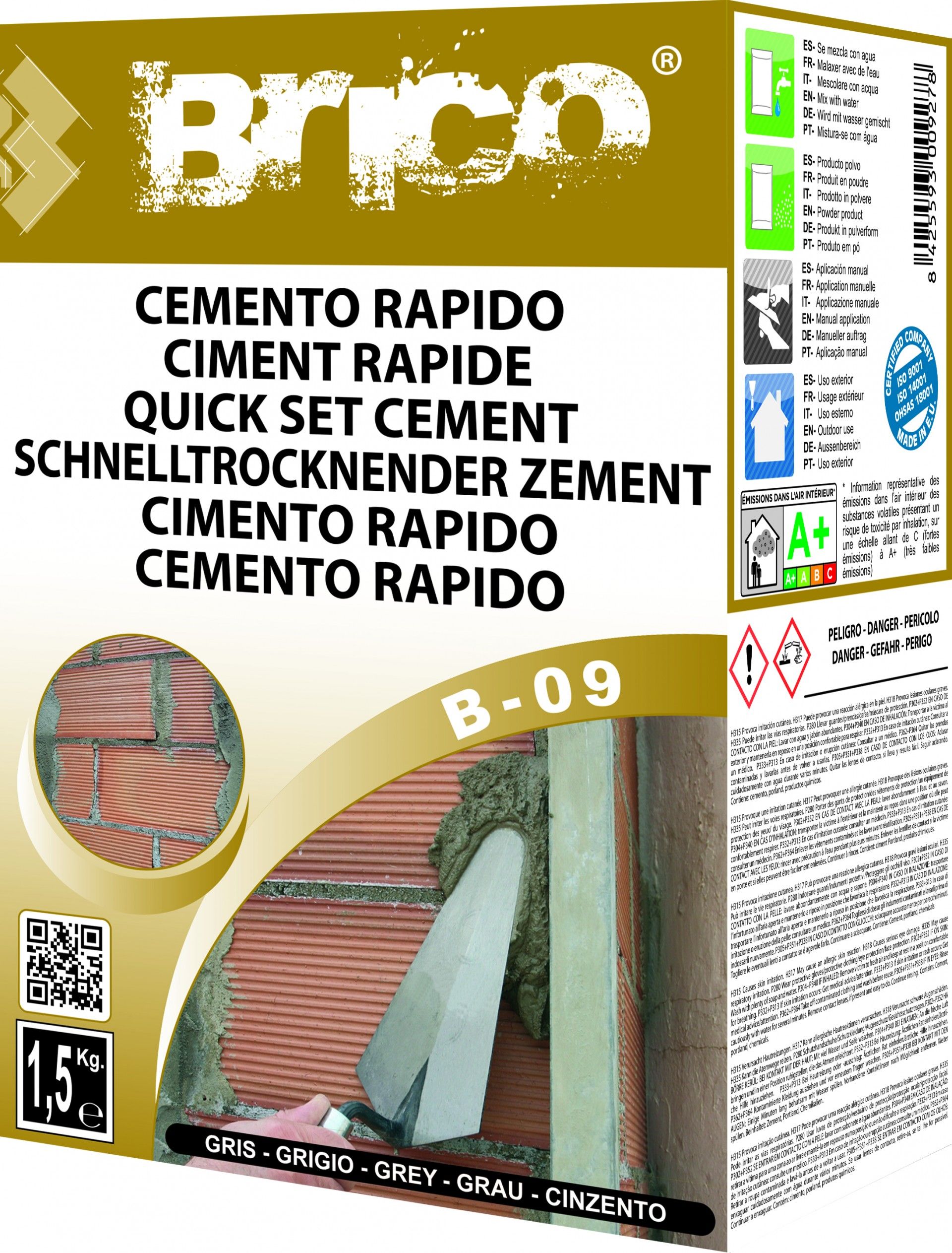 Cimento Rápido Brico 1,5kg