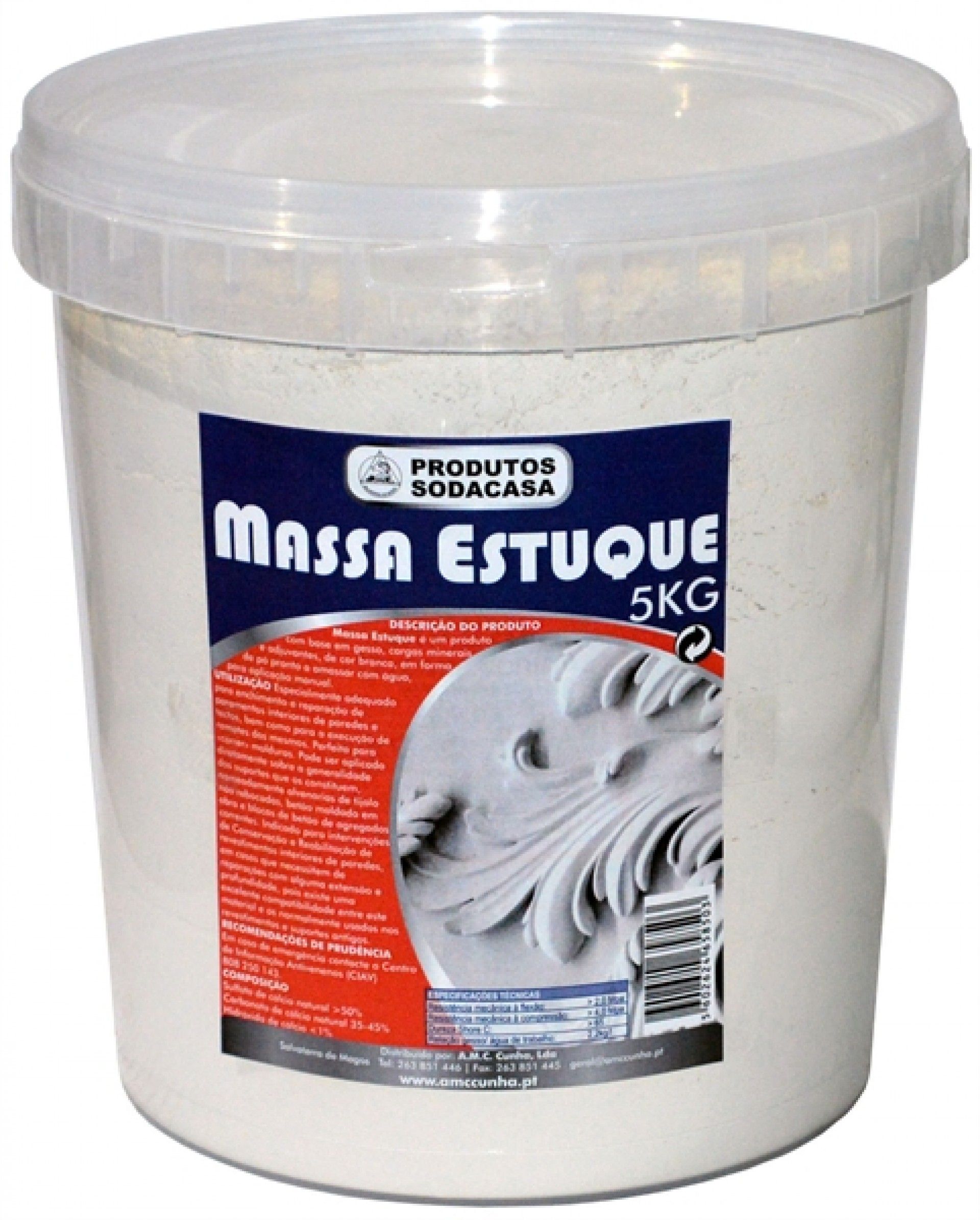 Massa Estuque Pó Balde 5kg