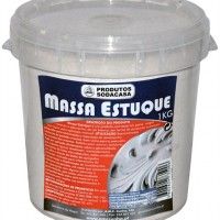 Massa Estuque Pó Balde 1kg Massa Estuque Pó Balde 1kg