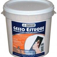 Gesso Estuque Balde 1kg Gesso Estuque Balde 1kg