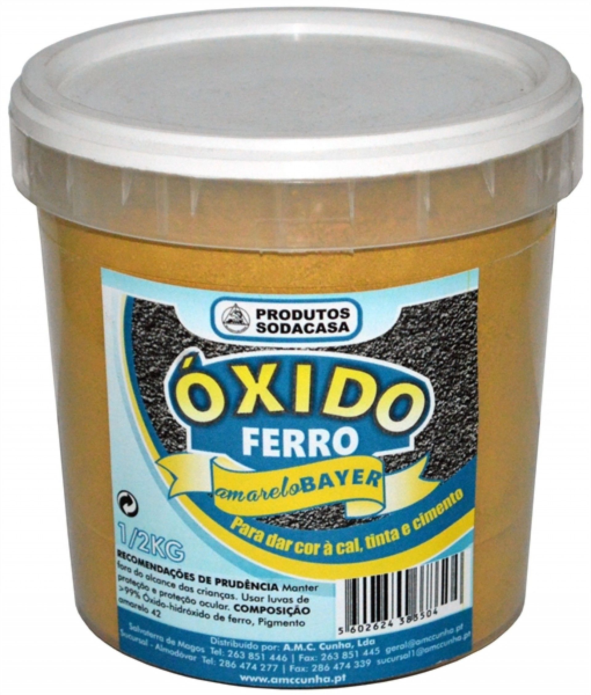 Oxido Ferro Amarelo 0,5kg