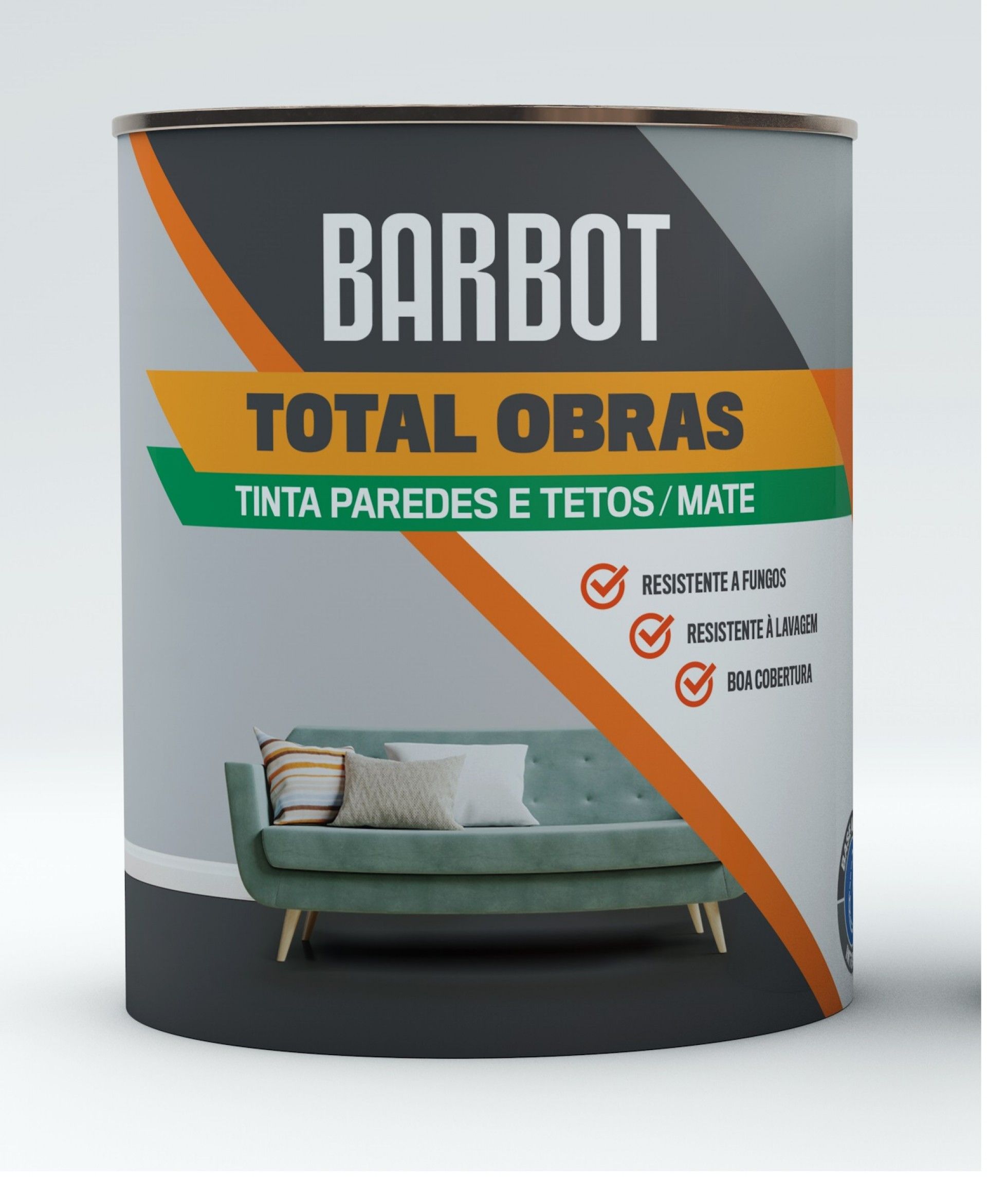 Tinta Total Obras Interior/Exterior Mate Branca 1l