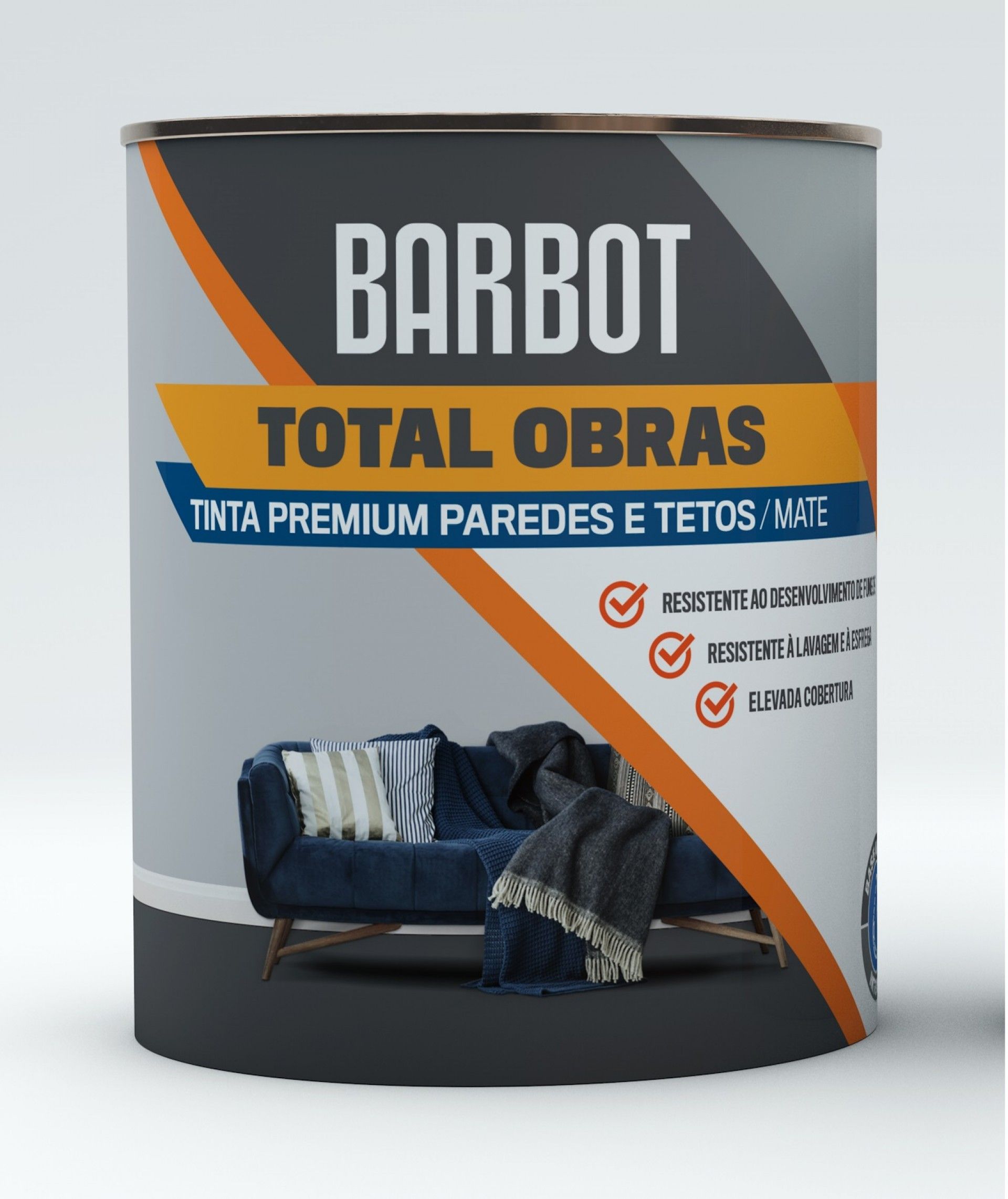 Tinta Total Obras Premium Interior/Exterior Mate 1l