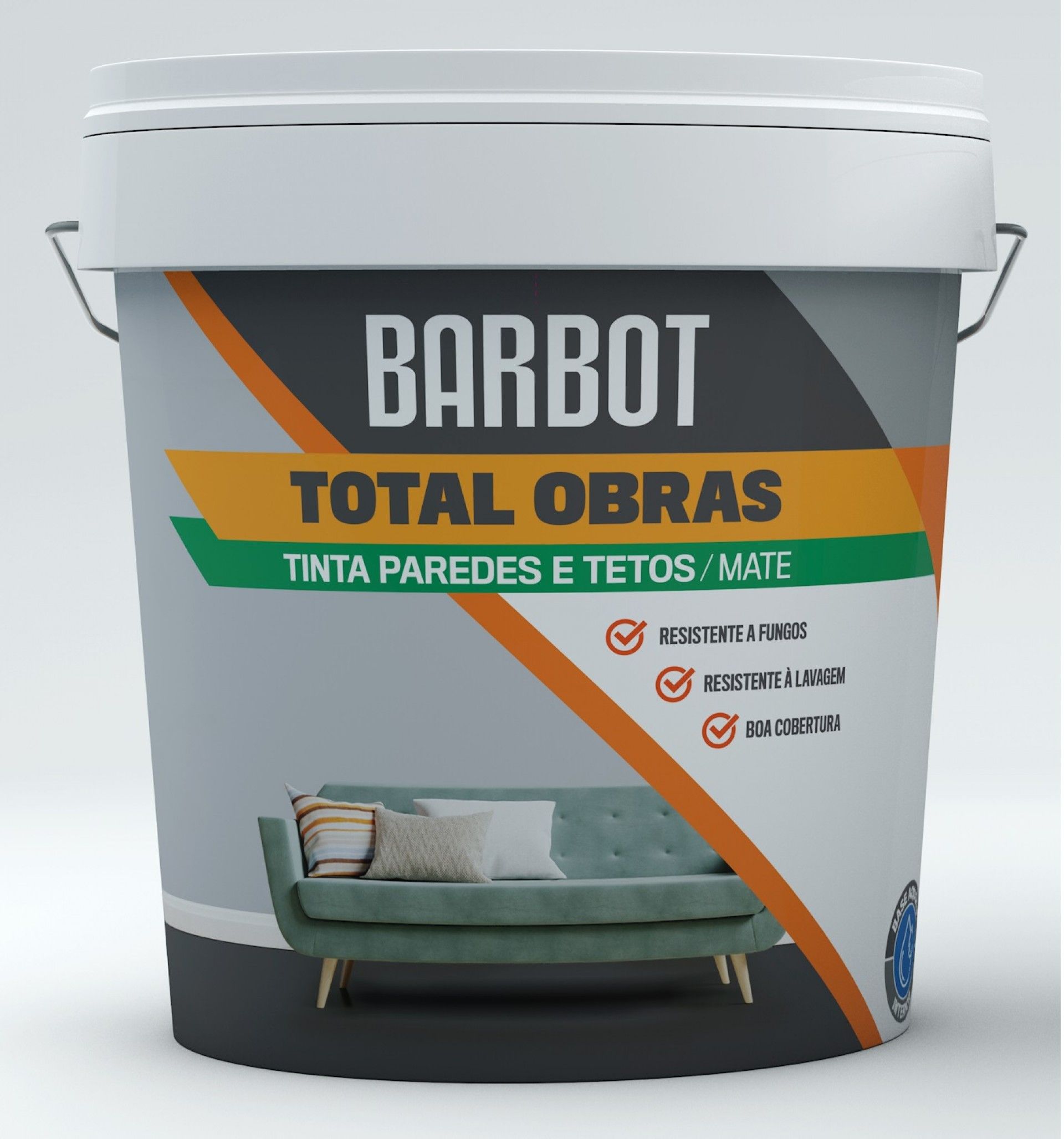 Tinta Total Obras Interior/Exterior Mate Branca 15l