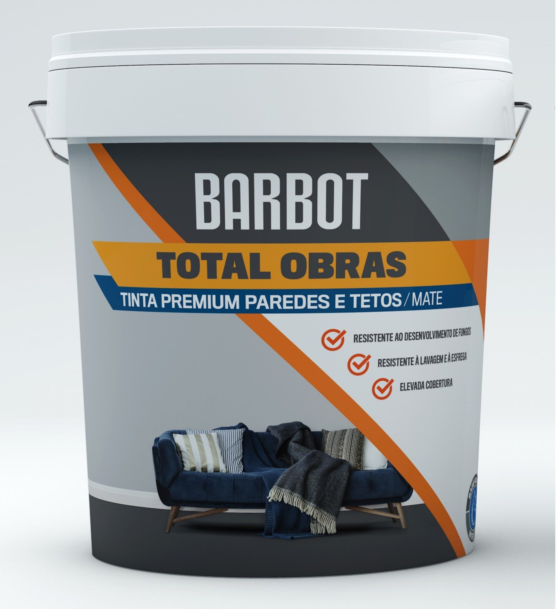 Tinta Total Obras Premium Interior/Exterior Mate 5l