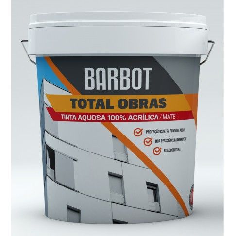 Tinta Total Obras 100% Acrílica Exterior Mate Based 5l Tinta Total Obras 100% Acrílica Exterior Mate Based 5l