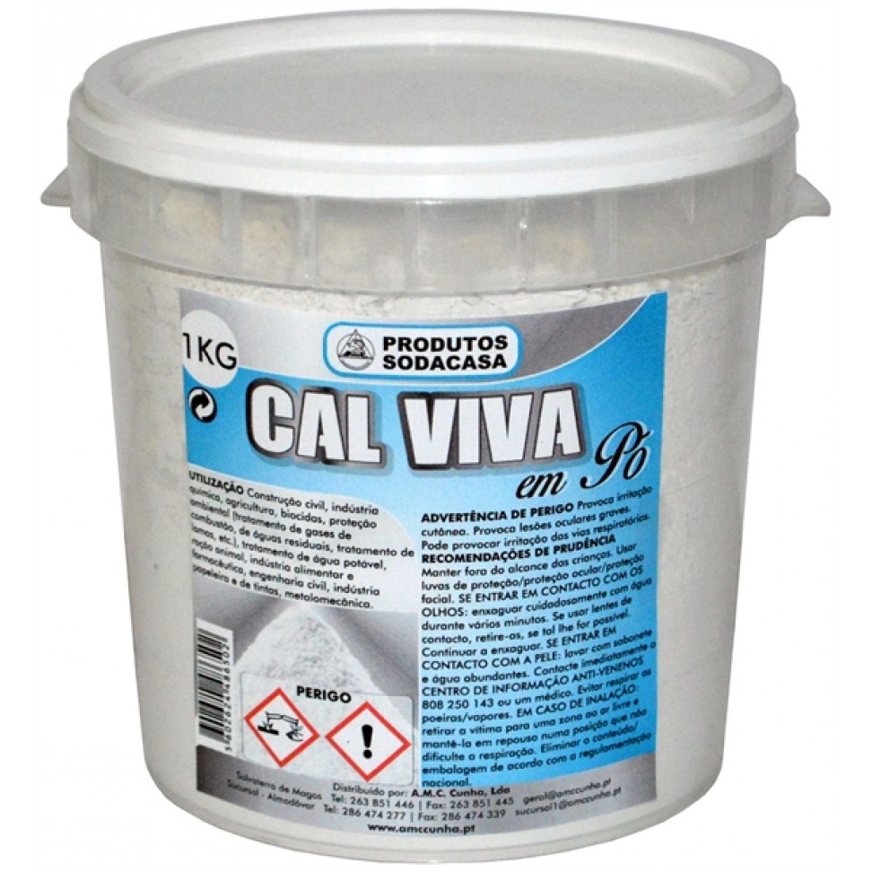 Cal Viva Em P� Balde 1kg
