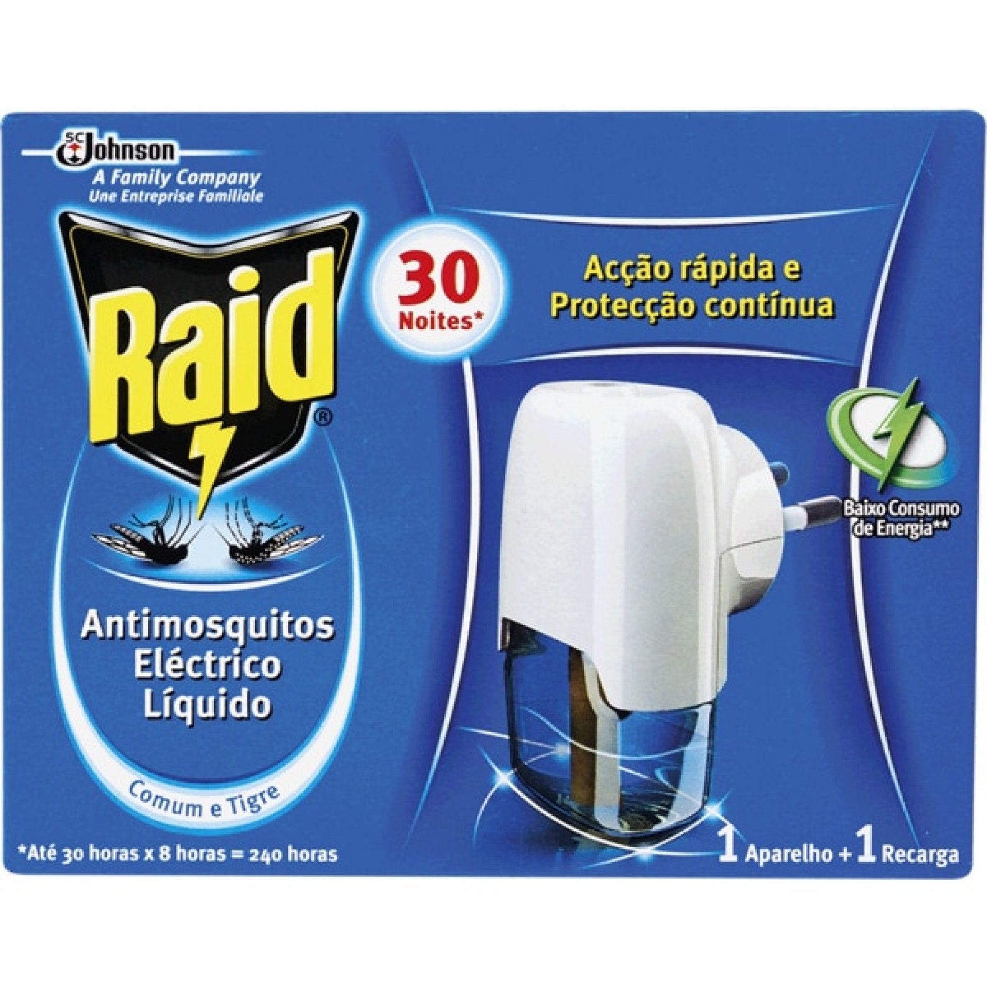 Inseticida Eléctrico Raid 30 noites