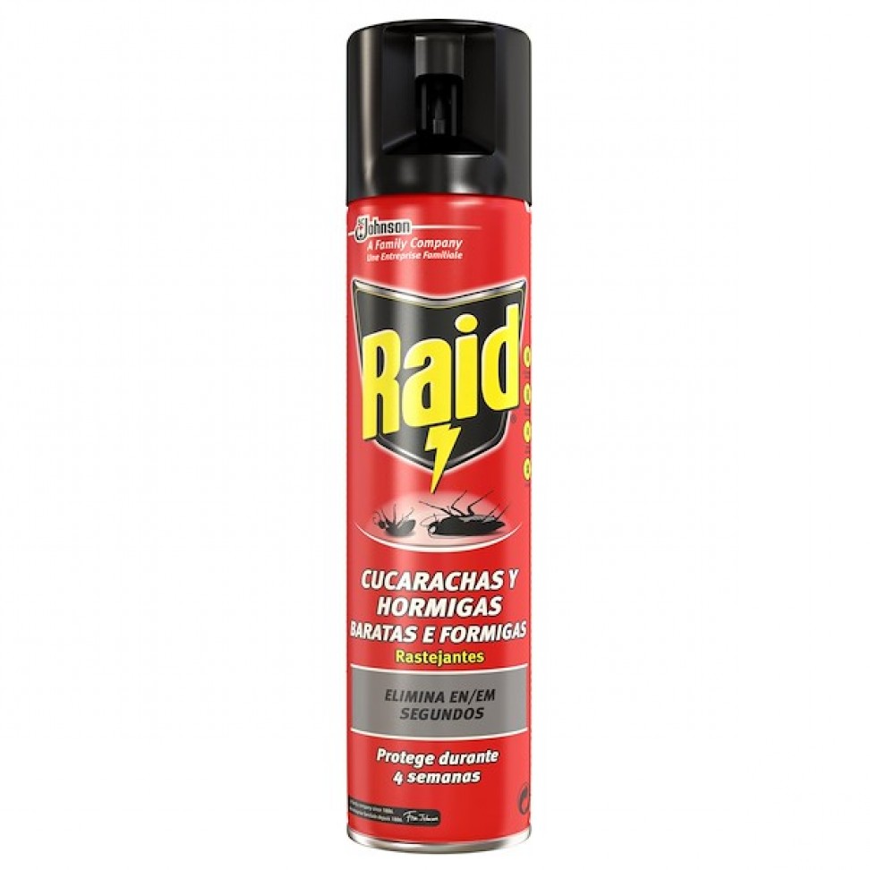 Inseticida Spray Raid Rastejantes 400ml Inseticida Spray Raid Rastejantes 400ml