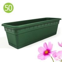 Kit Floreira 50x20cm C/Prato Verde Kit Floreira 50x20cm C/Prato Verde
