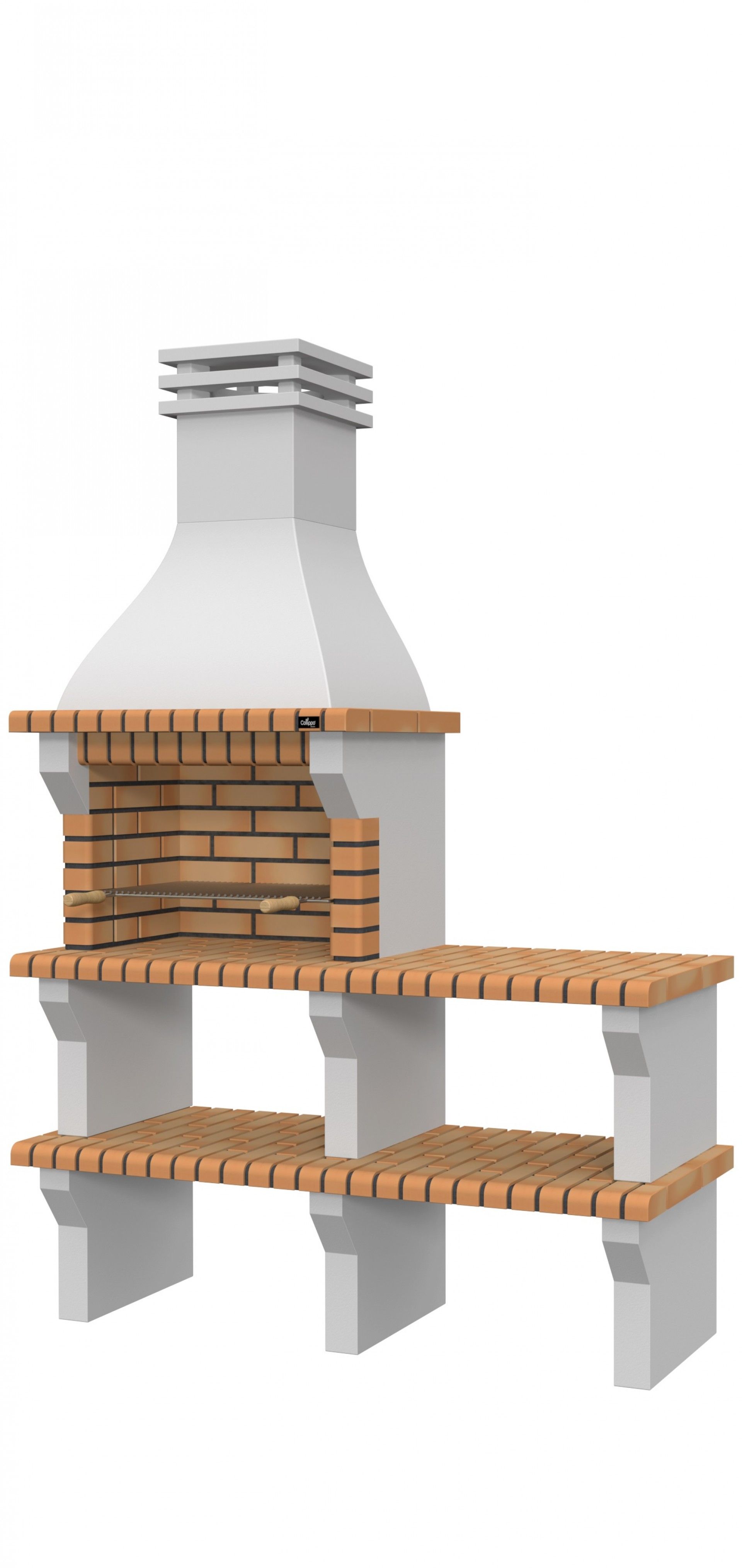 Churrasqueira Barcelos 154x58x229cm C/Grelha