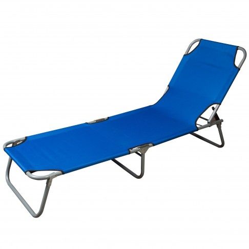 Espreguiçadeira Lona Azul Espreguiçadeira Lona Azul