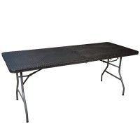 Mesa Dobrável Catering Rattan Mesa Dobrável Catering Rattan