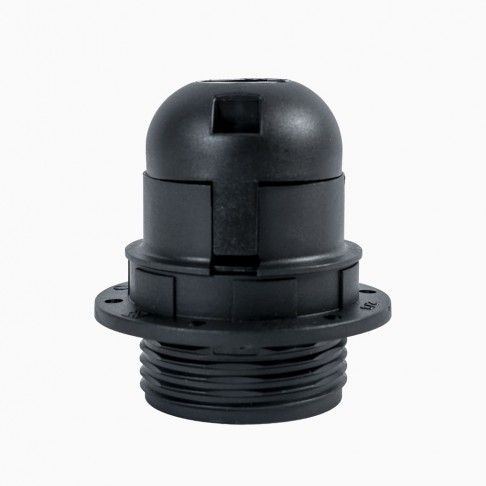 Suporte Lampada C/ Aro E27 Preto Suporte Lampada C/ Aro E27 Preto