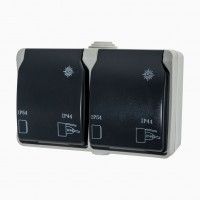 Tomada Dupla 2p+T Ip54 Tomada Dupla 2p+T Ip54