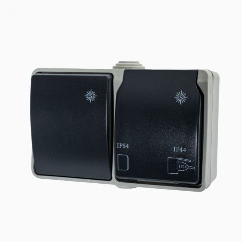 Tomada 2p+T + Interrutor Ip 54 Tomada 2p+T + Interrutor Ip 54