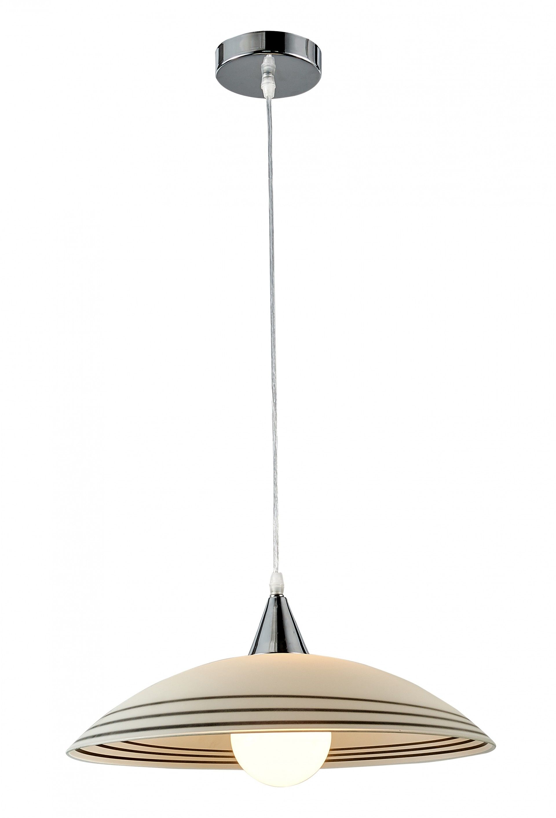 Suspensão Vidro Riscas 40cm