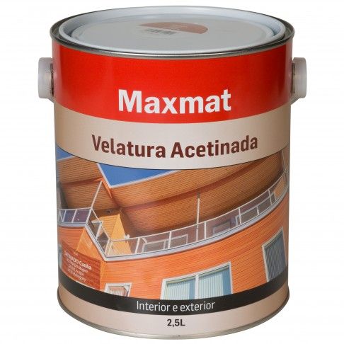 Velatura Maxmat Acetinado Mogno 2,5l Velatura Maxmat Acetinado Mogno 2,5l