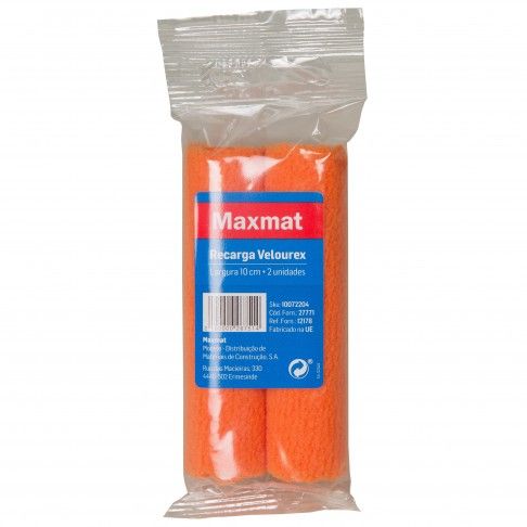 Recarga Maxmat Velourex 10cm 2un Recarga Maxmat Velourex 10cm 2un