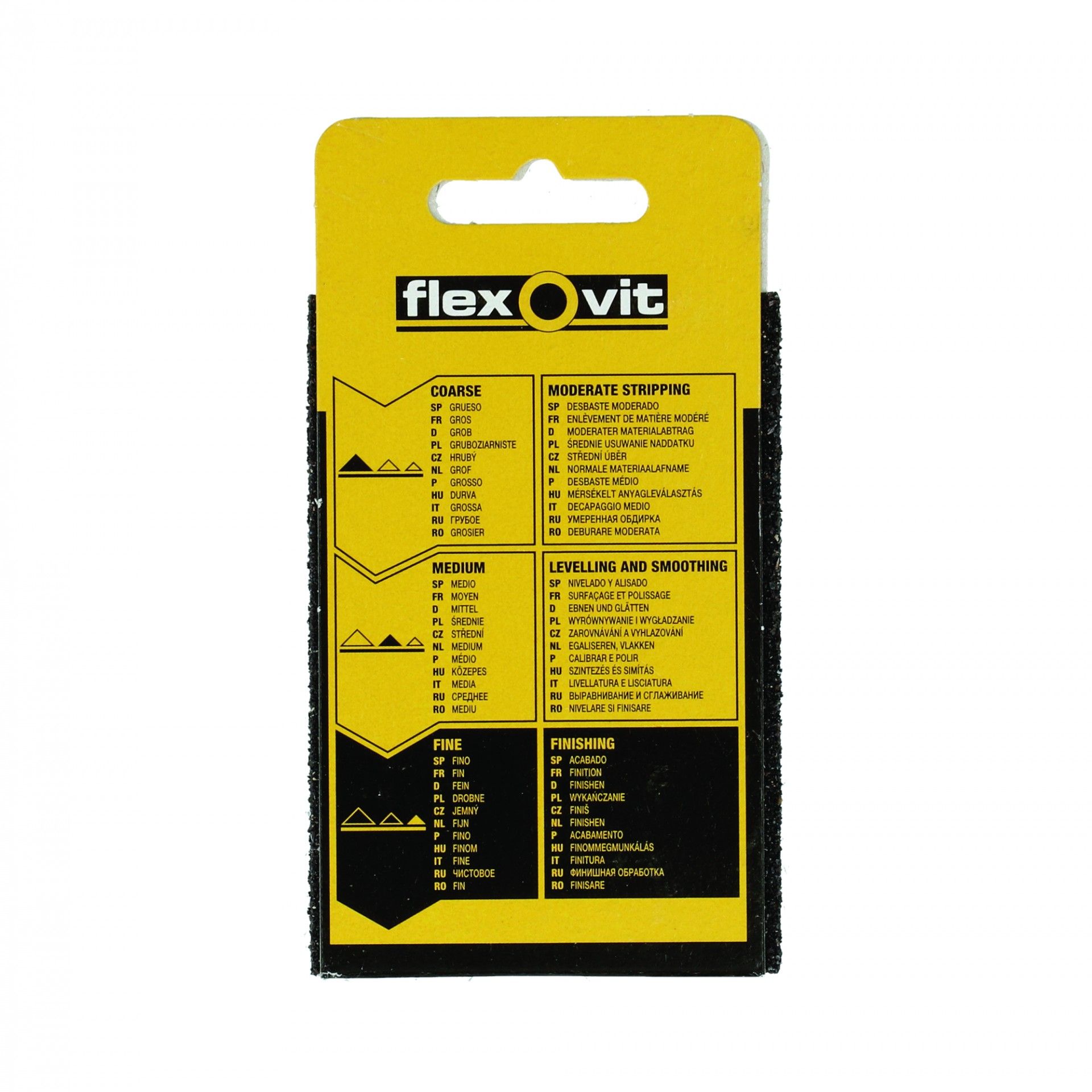 Taco Abrasivo Grão Medio 100x66mm - Medium/Coarse