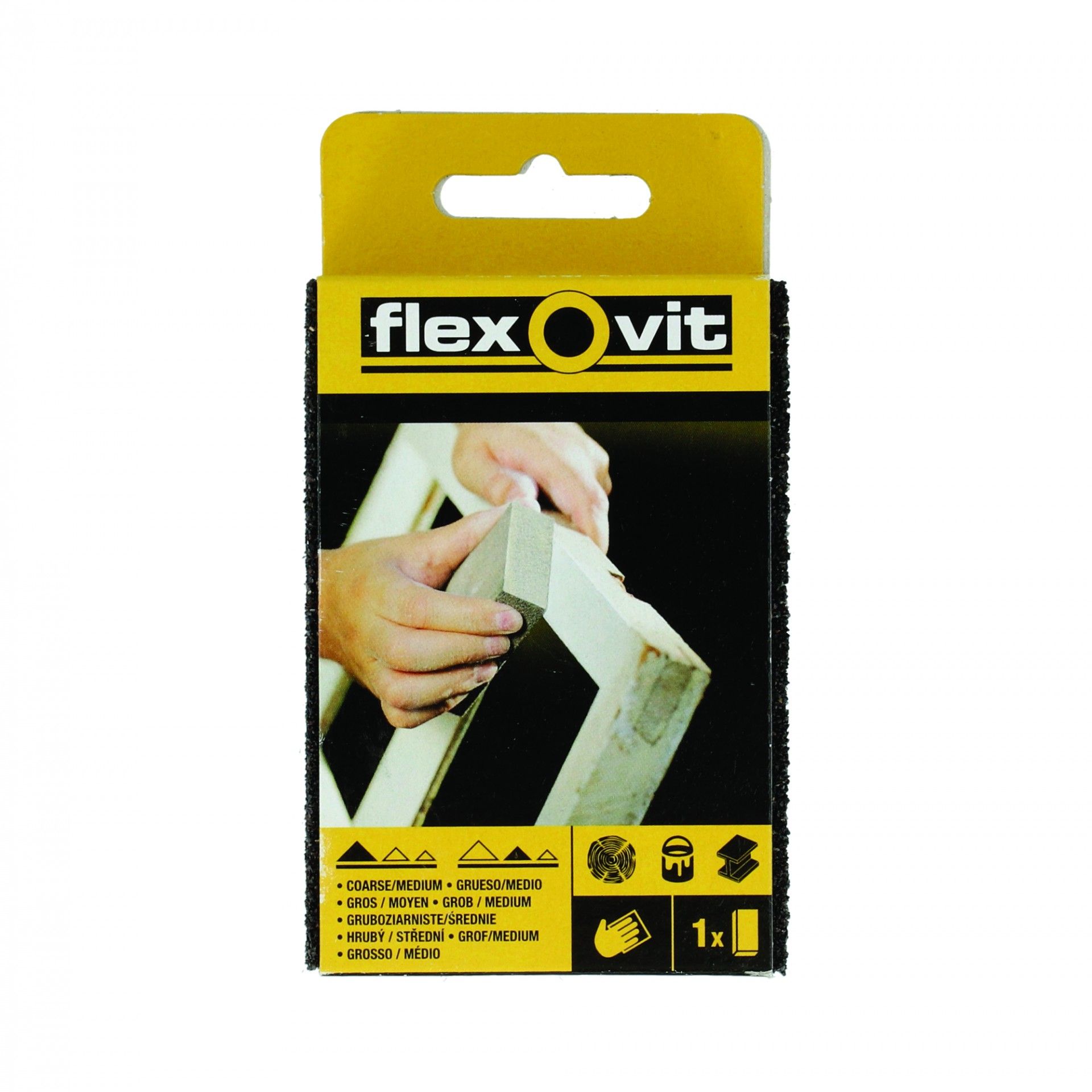 Taco Abrasivo Grão Medio 100x66mm - Medium/Coarse