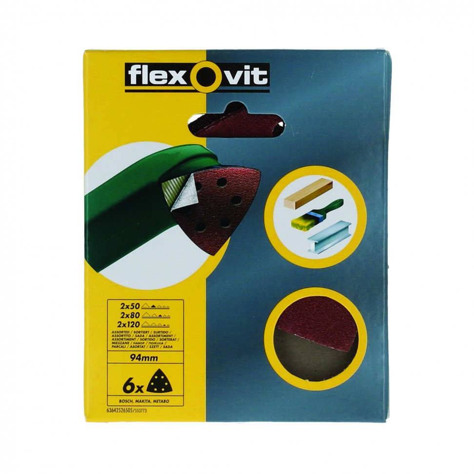 Lixa Velcro Triangular Grão Srt 108mm 6un Lixa Velcro Triangular Grão Srt 108mm 6un
